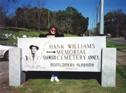 Nancy Lee at Hank Williams Memorial